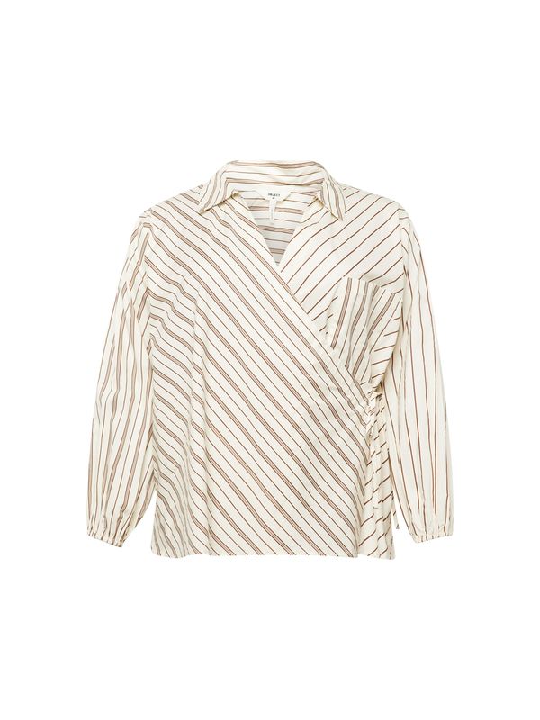 Object Curve Object Curve Bluza 'NIKITA'  smeđa / bijela