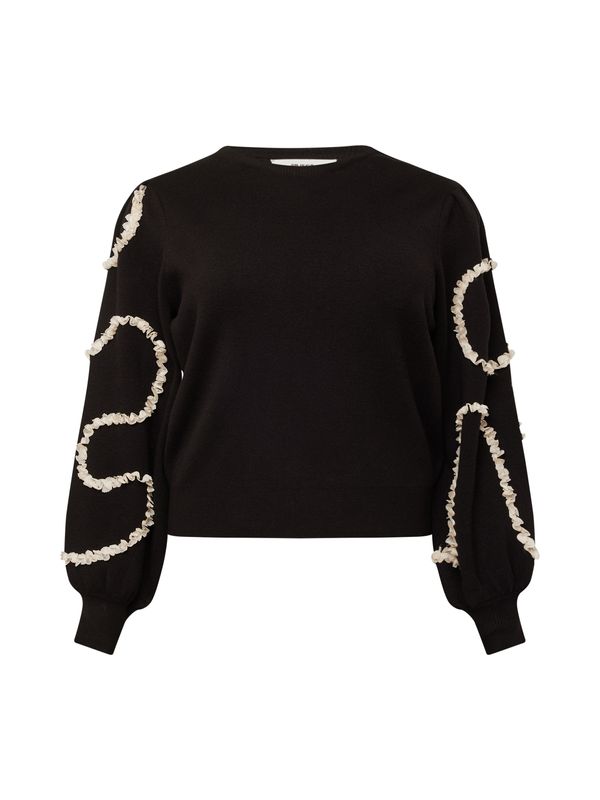 Object Curve Object Curve Pulover  crna / vuneno bijela