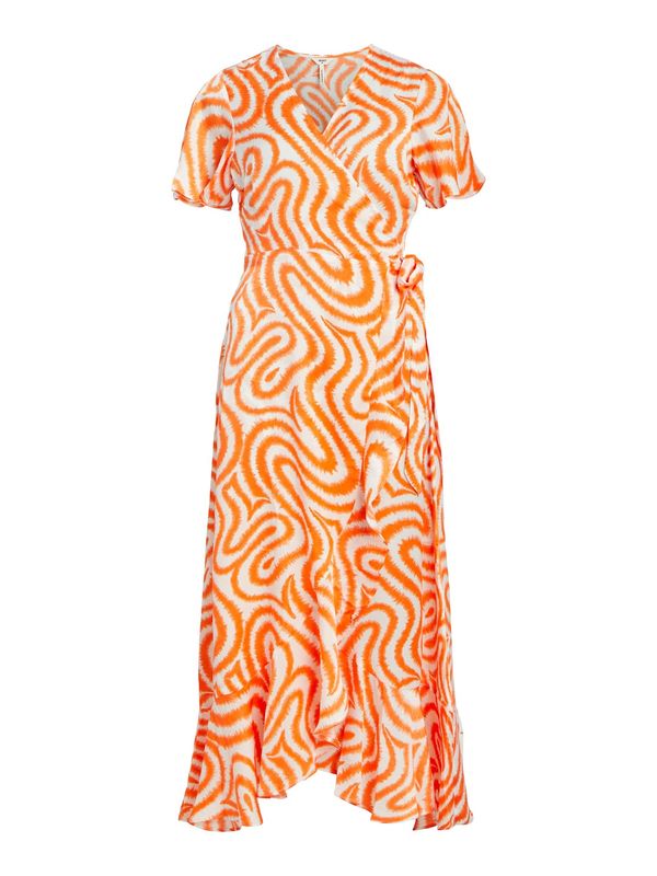 OBJECT OBJECT Ljetna haljina 'Green Papaya'  narančasta / bijela