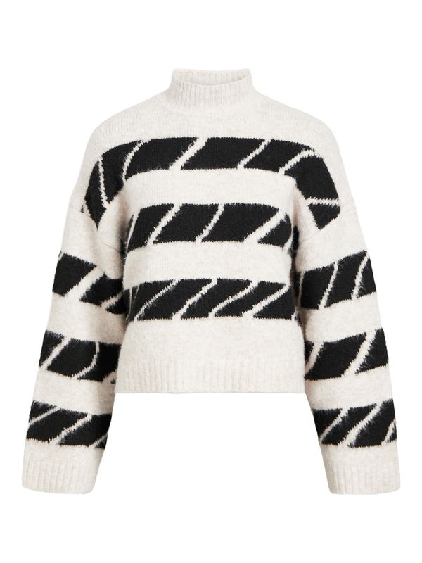 OBJECT OBJECT Pulover 'ELEANOR'  boja pijeska / crna