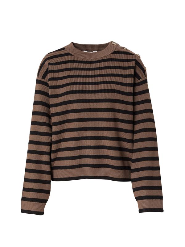 OBJECT OBJECT Pulover 'OBJELLY'  tamno smeđa / crna