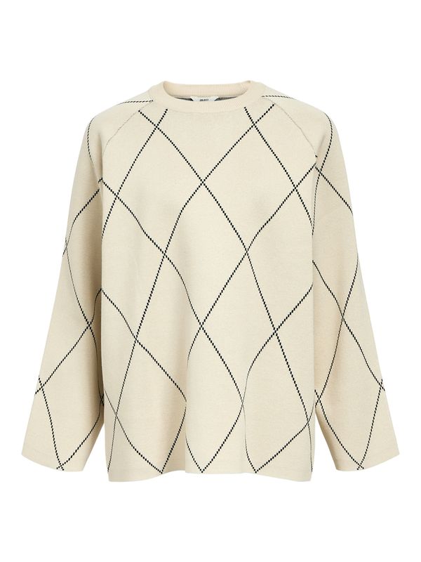 OBJECT OBJECT Pulover 'OBJEster'  pijesak / crna