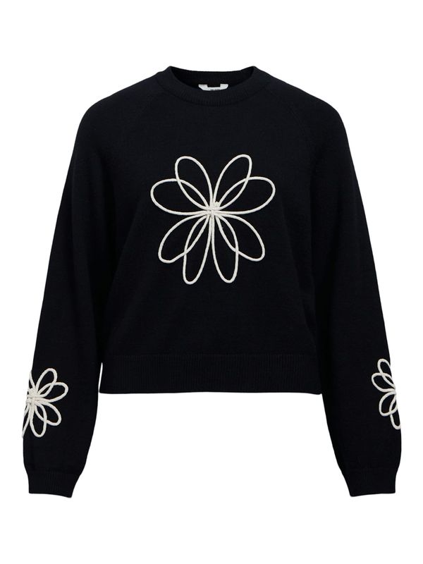 OBJECT OBJECT Pulover 'OBJLANEY RUBIN'  crna / prljavo bijela