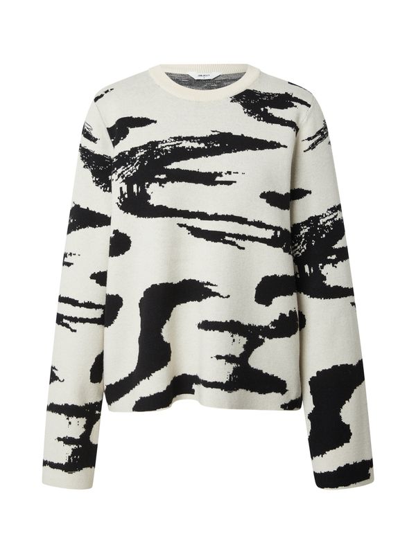 OBJECT OBJECT Pulover 'OBJREYNARD'  svijetlosiva / crna