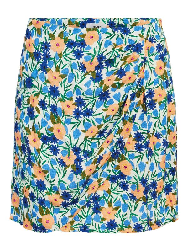 OBJECT OBJECT Suknja 'HIROMI'  plava / zelena / marelica / bijela