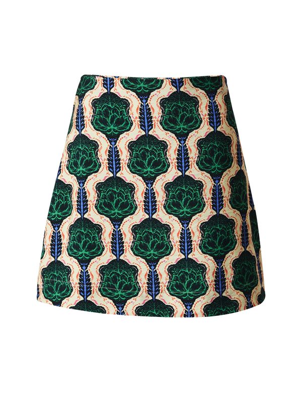 OBJECT OBJECT Suknja 'OBJEMMI'  bež / plava / zelena