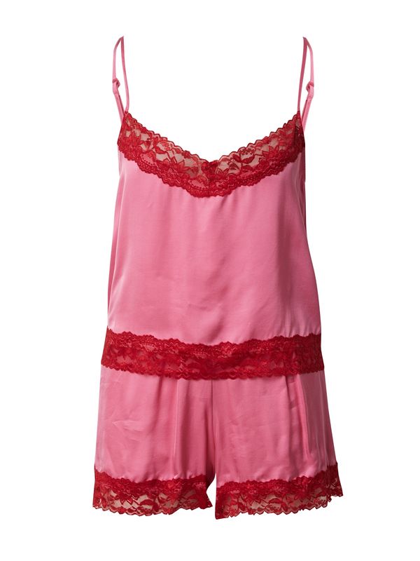 OH APRIL OH APRIL Kratke hlače za spavanje 'Dizzy'  svijetloroza / crvena