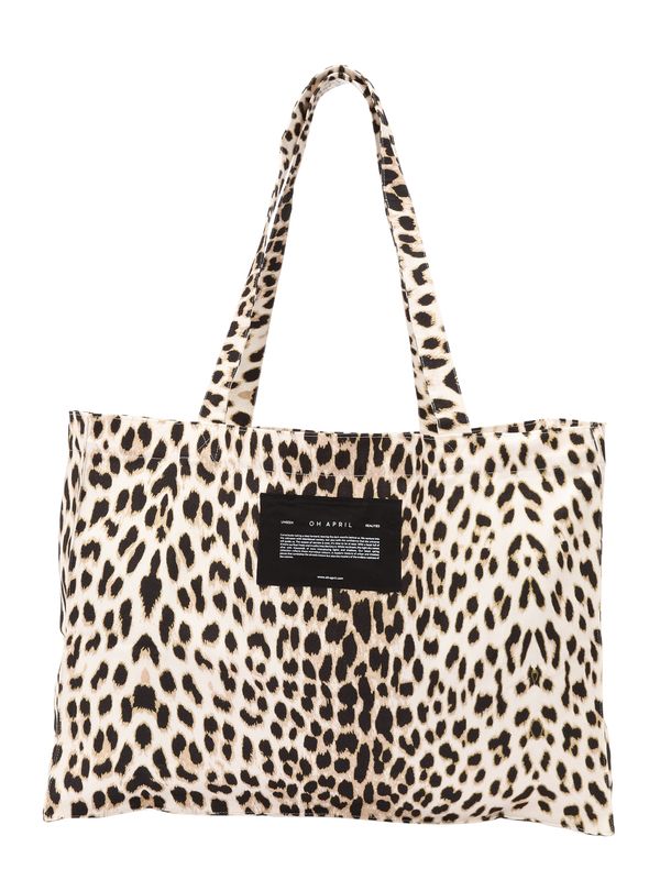 OH APRIL OH APRIL Shopper torba 'Rui'  bež / svijetlobež / crna