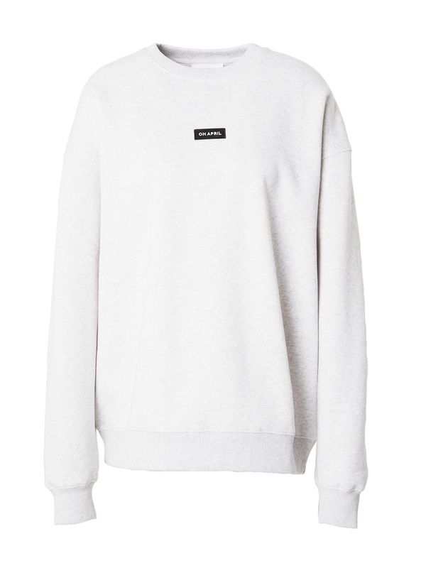 OH APRIL OH APRIL Sweater majica  siva / crna / bijela
