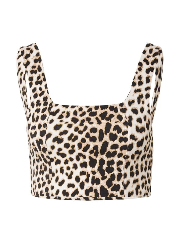 OH APRIL OH APRIL Top 'Liu'  bež / bež melange / crna