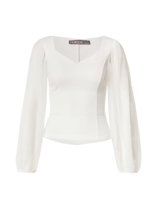 olalook olalook Bluza  ecru/prljavo bijela