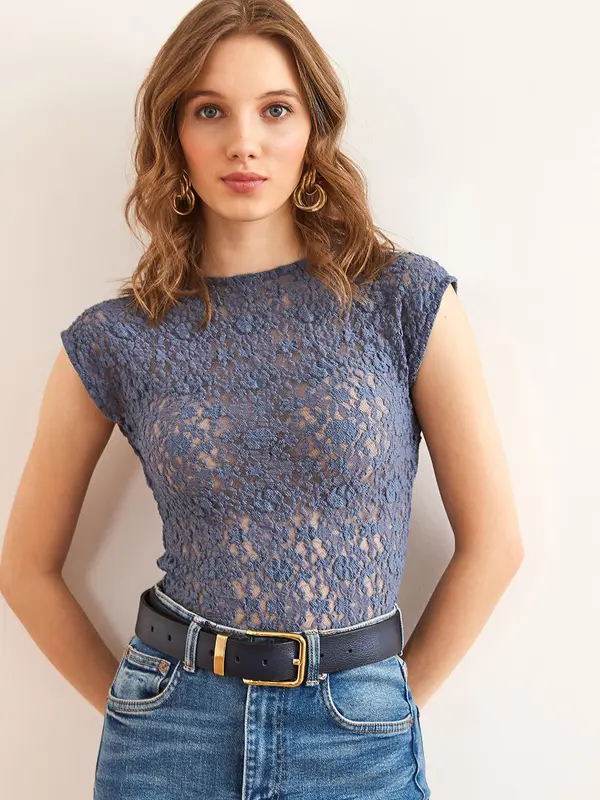 olalook olalook Bluza  safirno plava