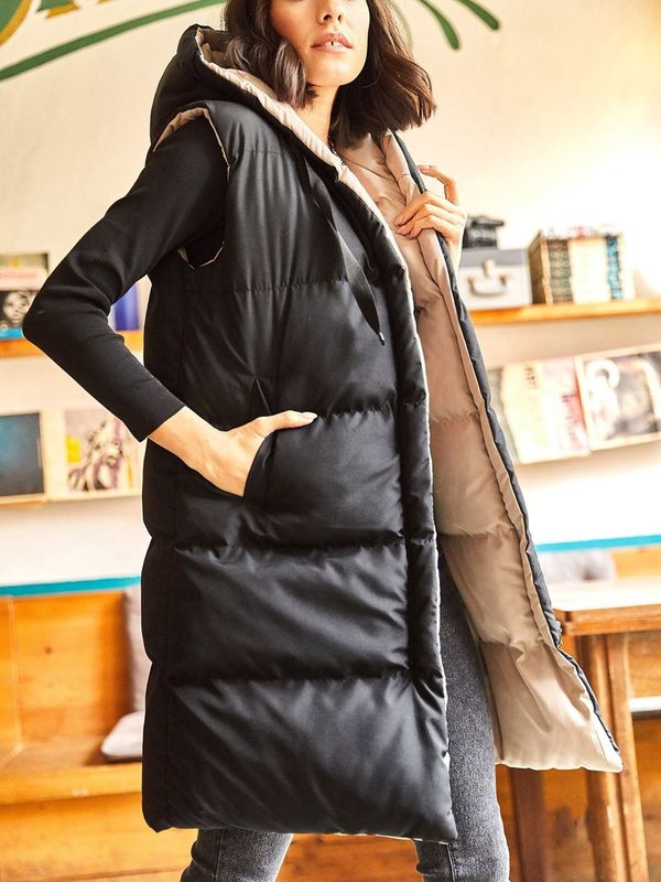 olalook olalook Prsluk  bež / crna