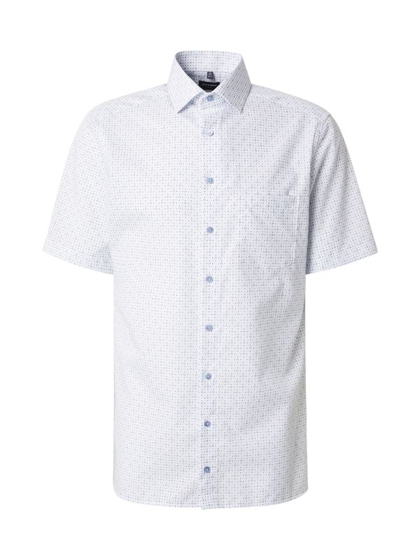 OLYMP OLYMP Košulja  sivkasto plava / svijetloplava / bijela