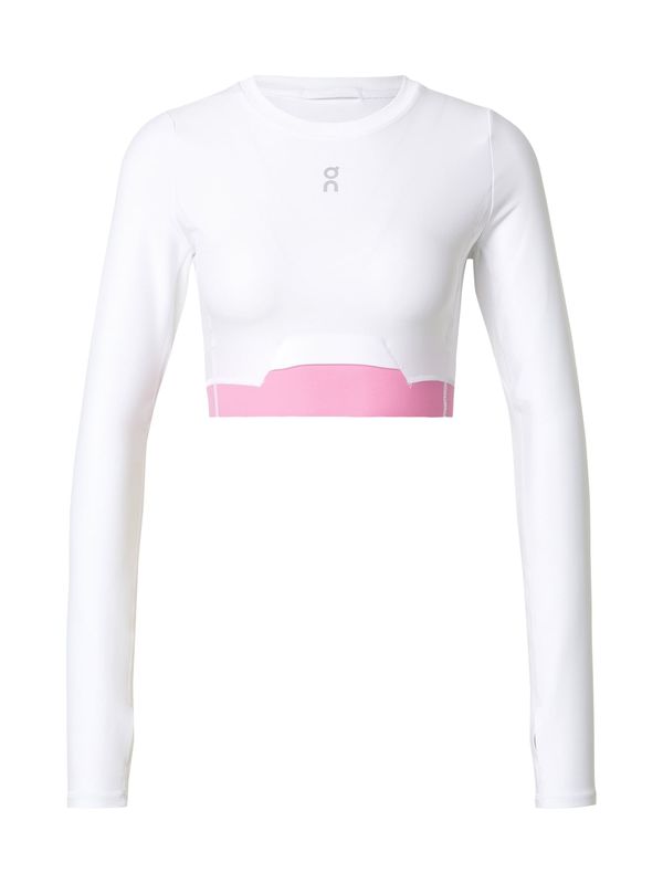 On On Tehnička sportska majica  siva / roza / bijela
