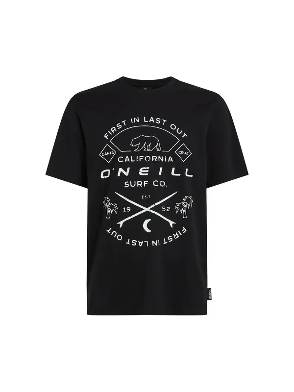 O'NEILL O'NEILL Majica  crna / bijela