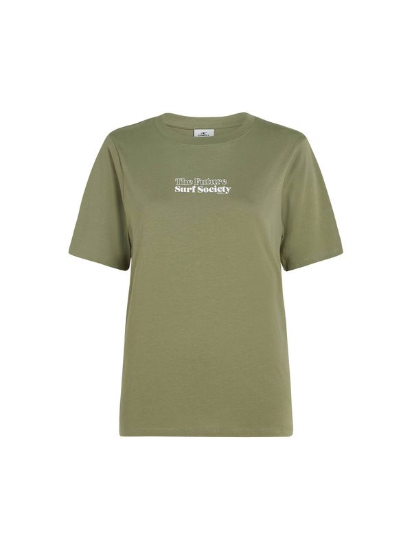 O'NEILL O'NEILL Majica 'The Future Surf Society'  maslinasta / bijela