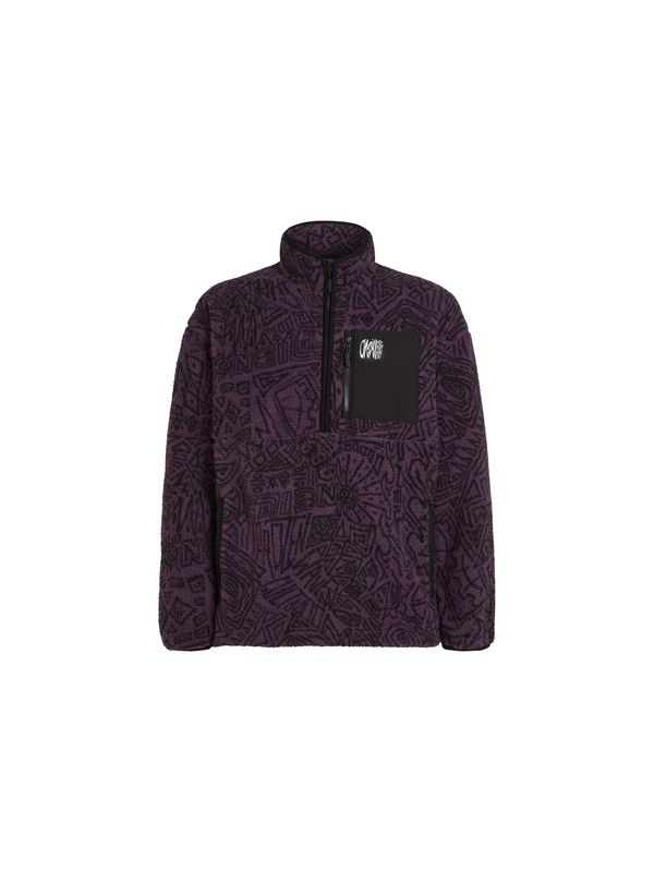 O'NEILL O'NEILL Pulover 'Surf Heroes'  tamno ljubičasta / crna / bijela