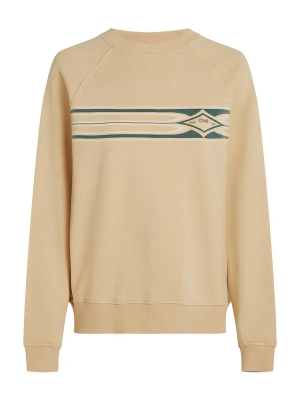O'NEILL O'NEILL Sweater majica  bež / smaragdno zelena / bijela