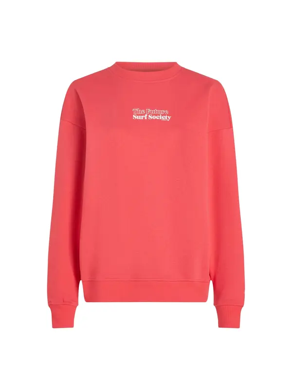 O'NEILL O'NEILL Sweater majica 'Future Surf Society'  fuksija / bijela