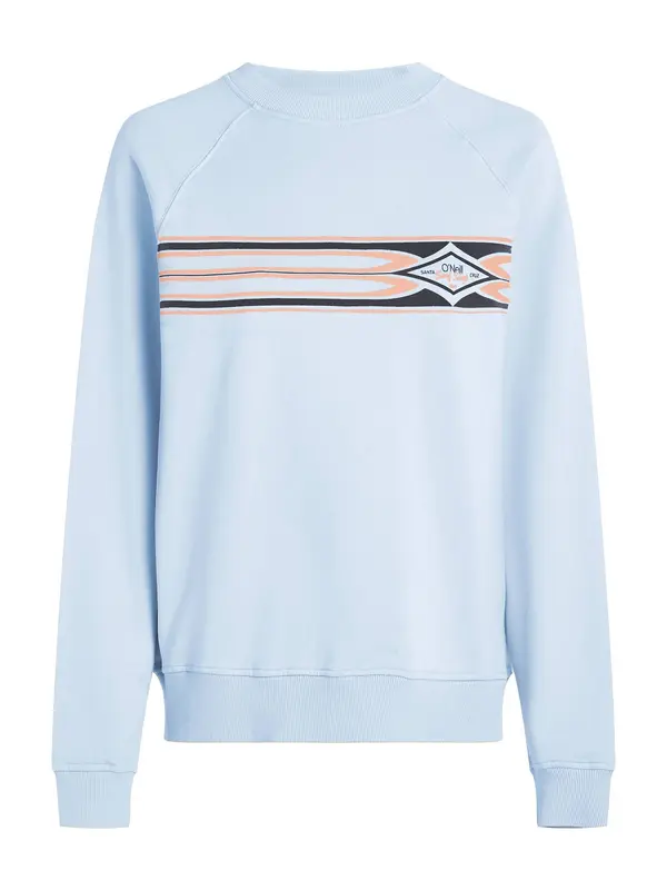 O'NEILL O'NEILL Sweater majica  svijetloplava / pastelno crvena / crna