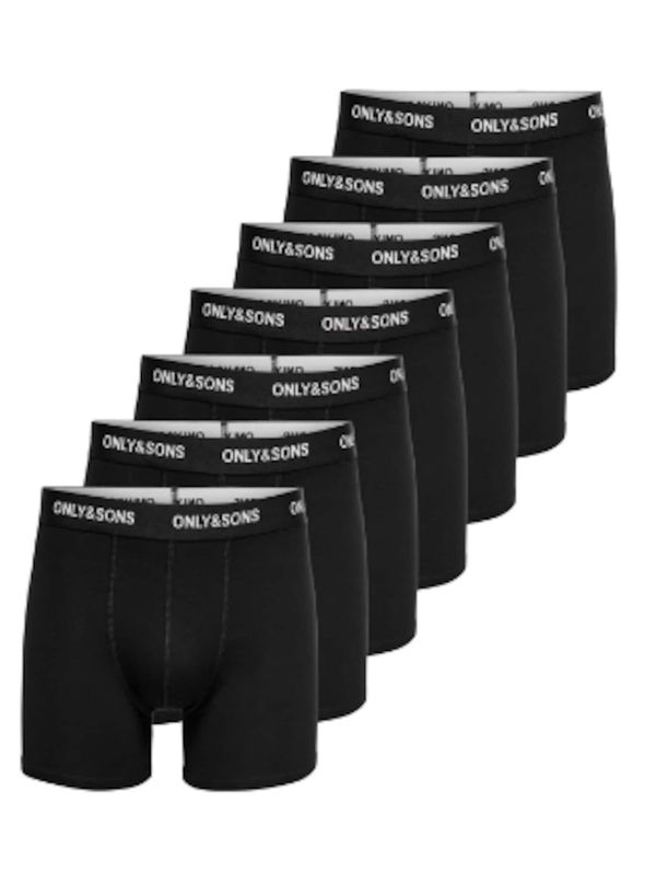 Only & Sons Only & Sons Bokserice 'FITZ '  crna / bijela