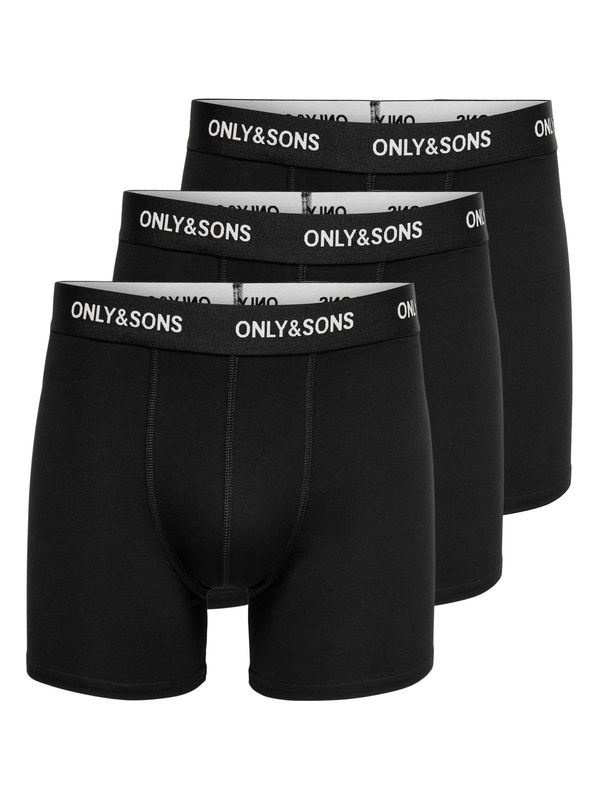 Only & Sons Only & Sons Bokserice 'FITZ'  crna / bijela