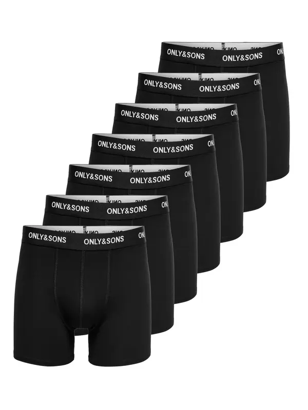 Only & Sons Only & Sons Bokserice 'ONSFitz'  crna / bijela