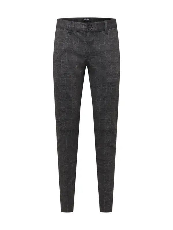 Only & Sons Only & Sons Chino hlače 'Mark'  siva / crna melange