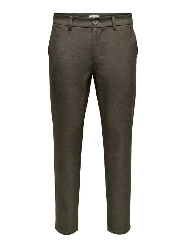 Only & Sons Only & Sons Chino hlače 'ONSBRAD'  tamno smeđa