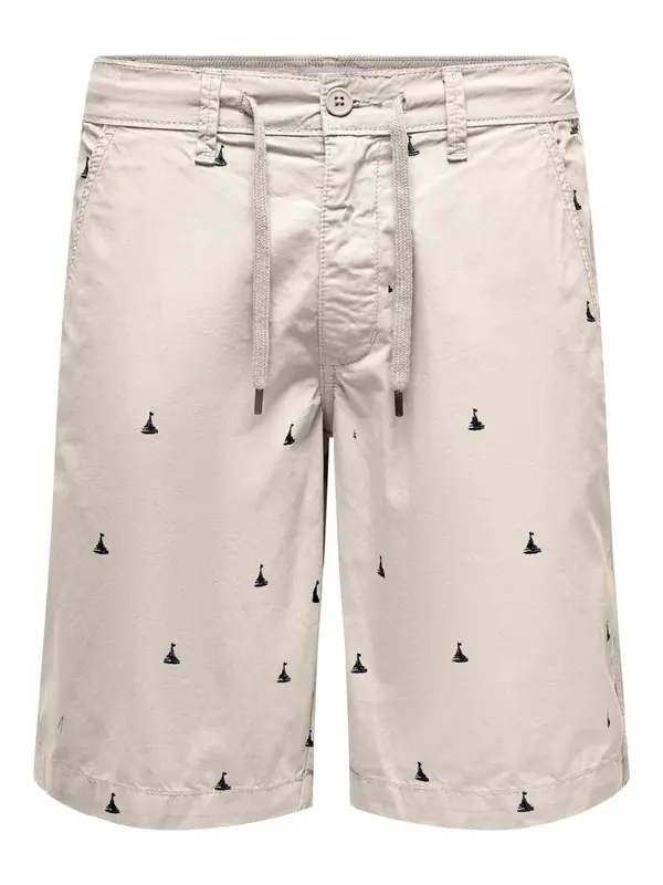 Only & Sons Only & Sons Chino hlače 'ONSLOC'  svijetlosiva / crna