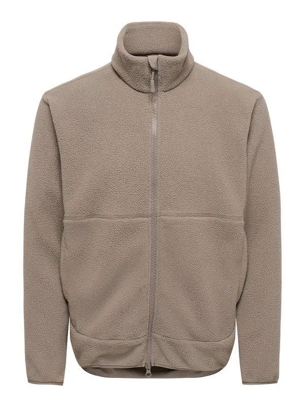 Only & Sons Only & Sons Flis jakna 'ONSJason'  svijetlosmeđa