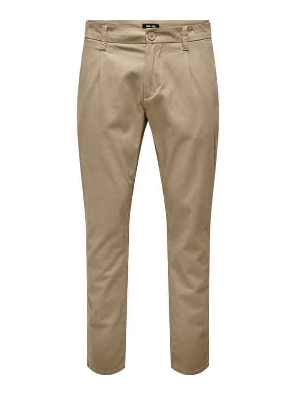 Only & Sons Only & Sons Hlače s naborima 'Cam'  bež