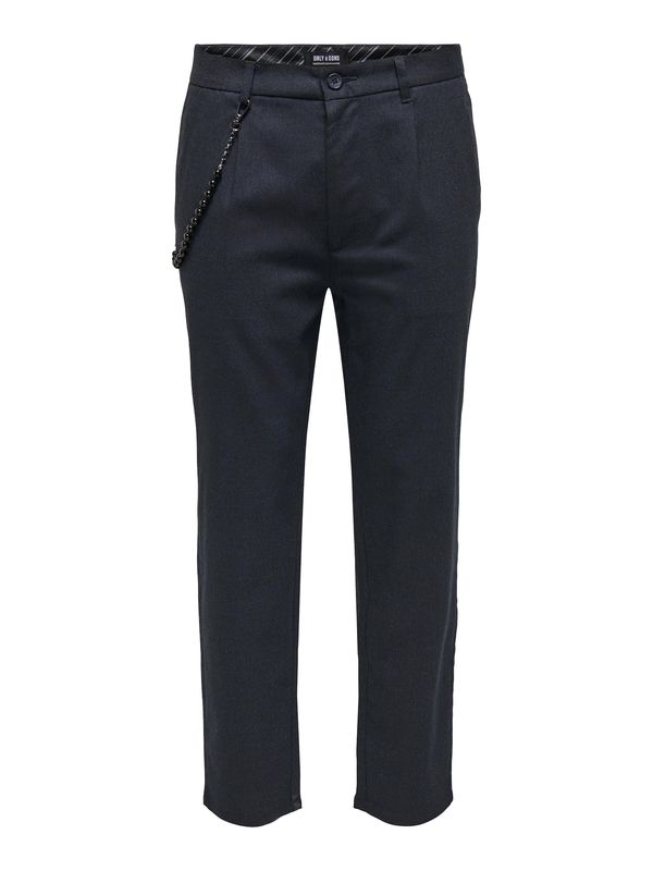 Only & Sons Only & Sons Hlače s naborima 'LOU'  mornarsko plava
