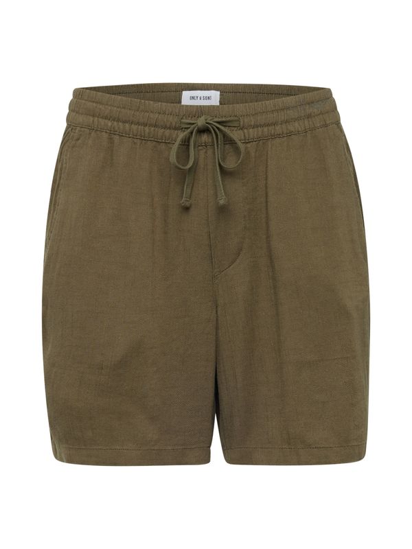 Only & Sons Only & Sons Hlače 'TEL'  maslinasta
