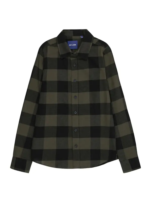Only & Sons Junior Only & Sons Junior Košulja 'OSJGUDMUND'  maslinasta / kraljevski zelena