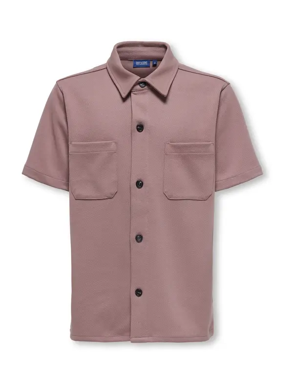 Only & Sons Junior Only & Sons Junior Košulja 'OSJNEW KODYL'  sivkasto ljubičasta (mauve)