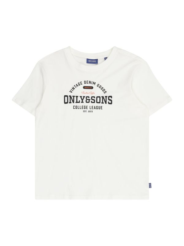 Only & Sons Junior Only & Sons Junior Majica 'OSJLENNY'  crvena / crna / bijela