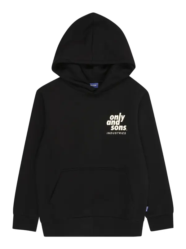 Only & Sons Junior Only & Sons Junior Sweater majica 'HUDSON'  ecru/prljavo bijela / crna