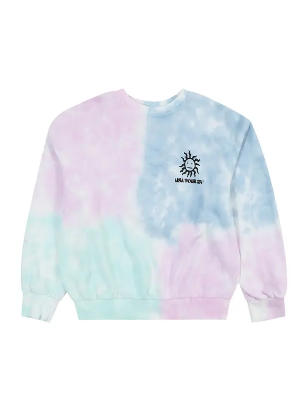 Only & Sons Junior Only & Sons Junior Sweater majica 'OSJKALLE'  svijetloplava / menta / roza / bijela