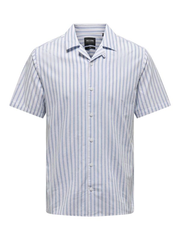 Only & Sons Only & Sons Košulja 'ALVARO'  plava / bijela