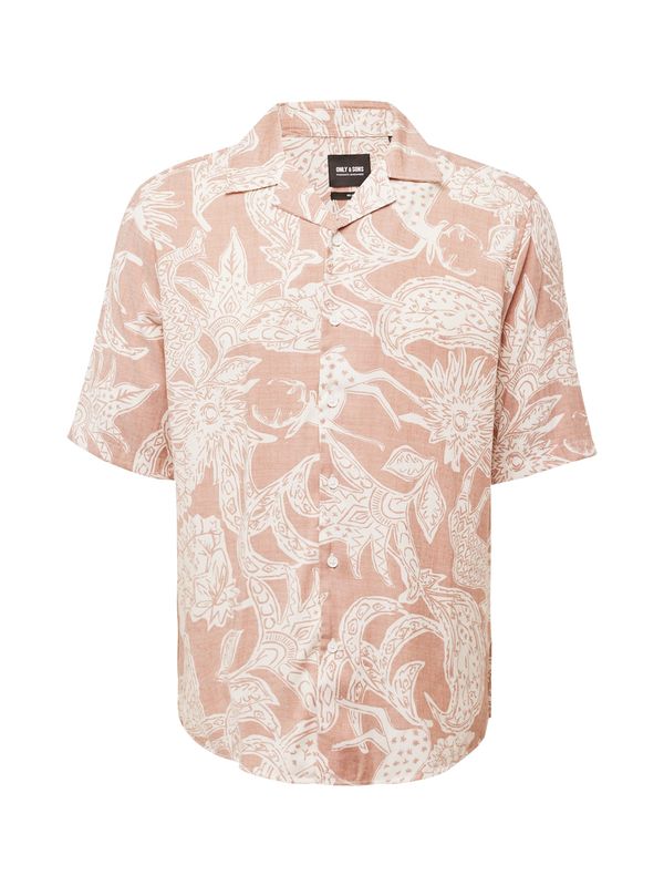 Only & Sons Only & Sons Košulja 'DEN'  puder roza / bijela