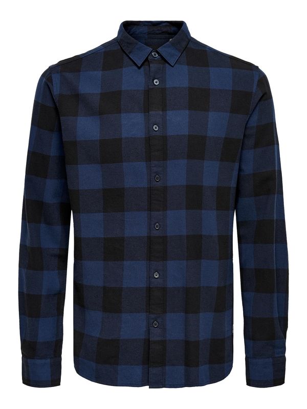 Only & Sons Only & Sons Košulja 'ONSGudmund'  crno plava / crna
