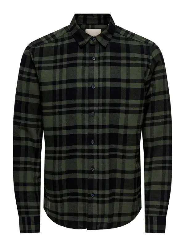 Only & Sons Only & Sons Košulja 'ONSGUDMUND'  maslinasta / crna