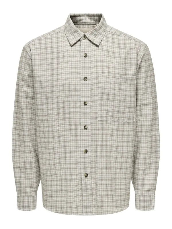 Only & Sons Only & Sons Košulja 'ONSGUDMUND'  pastelno plava / brokat