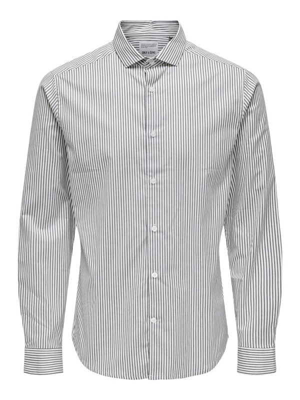 Only & Sons Only & Sons Košulja 'ONSJORDAN'  sivkasto plava / bijela