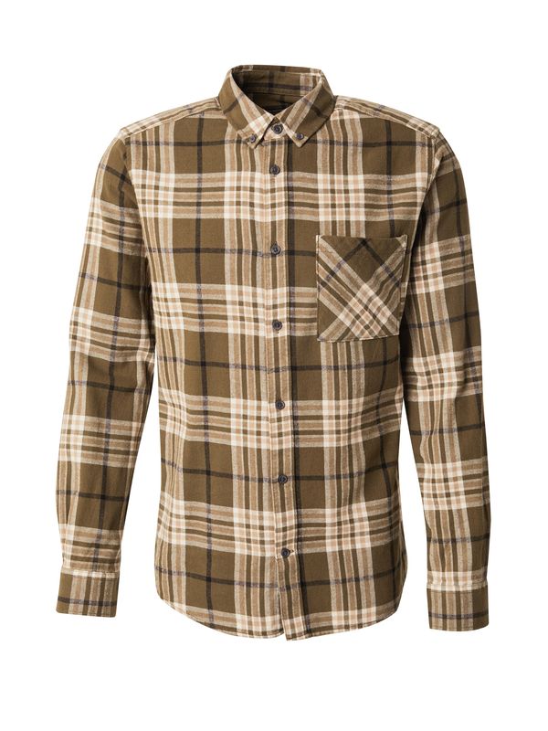 Only & Sons Only & Sons Košulja 'ONSRAL'  brokat / maslinasta / bijela