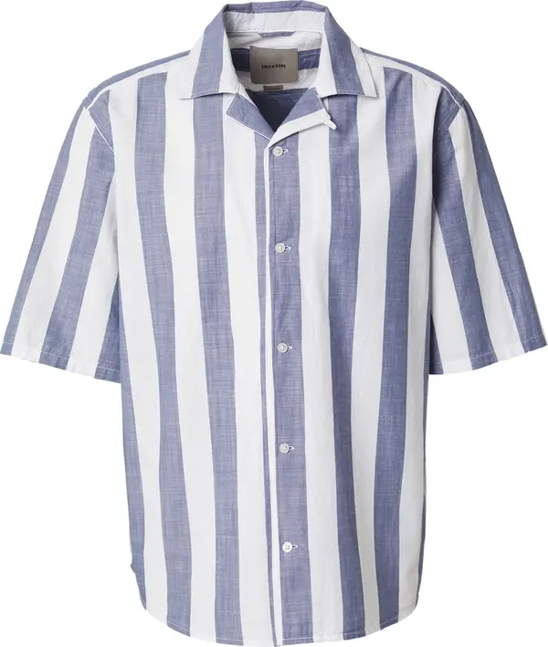 Only & Sons Only & Sons Košulja 'ONSTES'  indigo / bijela
