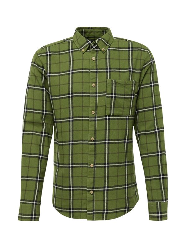 Only & Sons Only & Sons Košulja 'RAL'  tamno zelena / crna / bijela