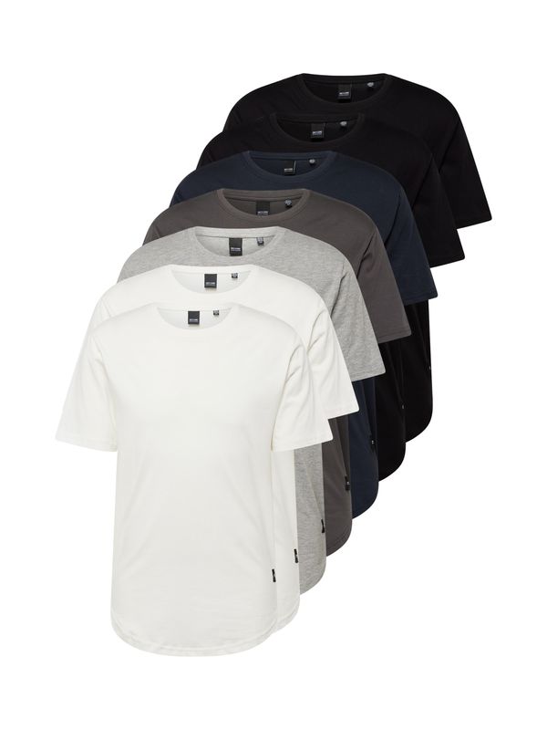 Only & Sons Only & Sons Majica 'MATT'  noćno plava / siva melange / crna / bijela